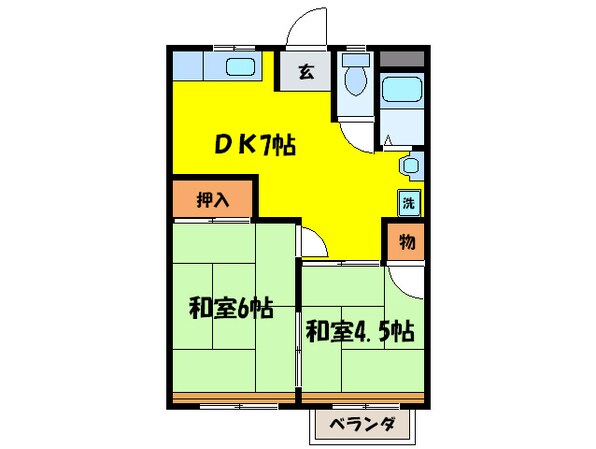 トップヒルコ－トの物件間取画像